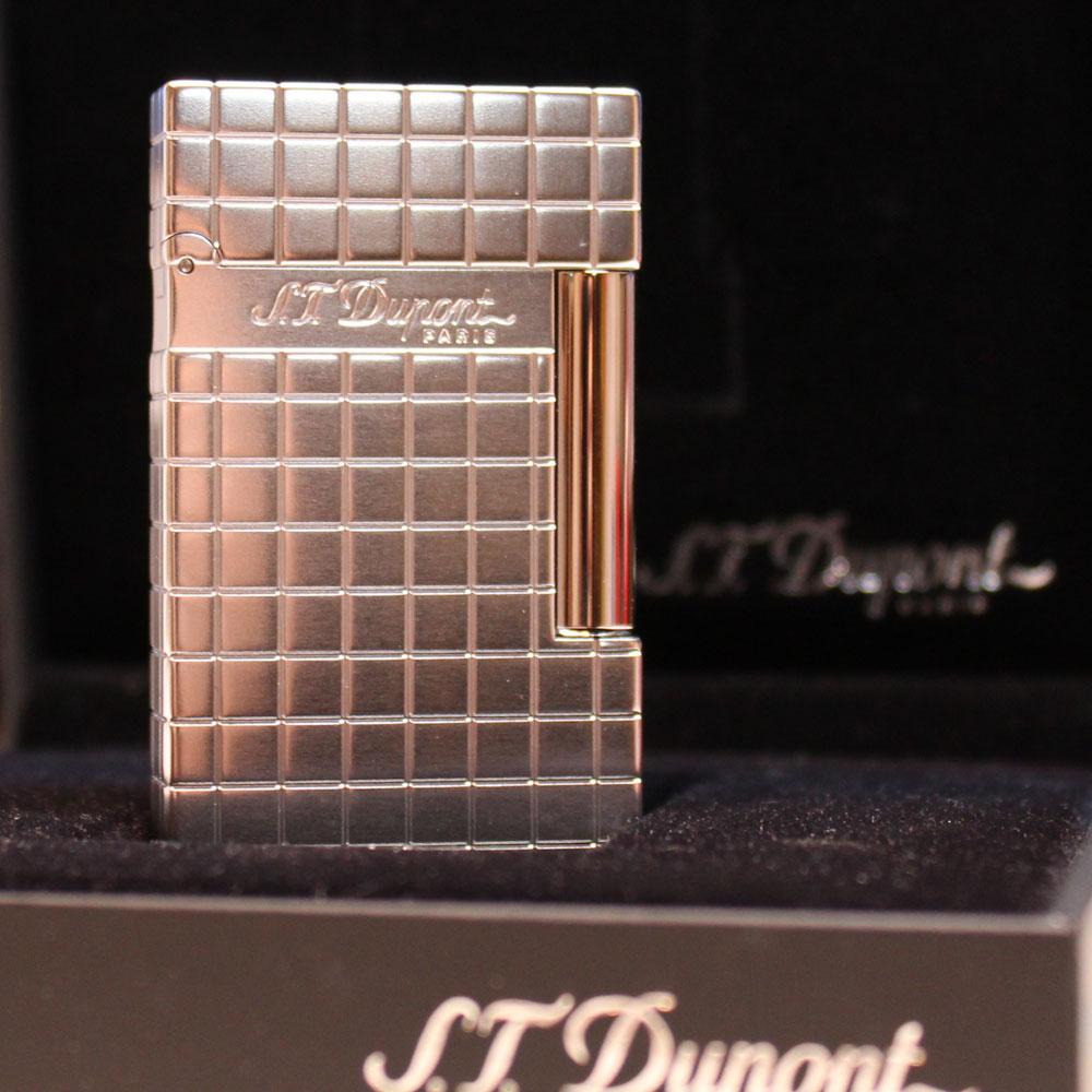 ST Dupont Lighter Ligne 2 Ceramium A.C.T. Silver Trim